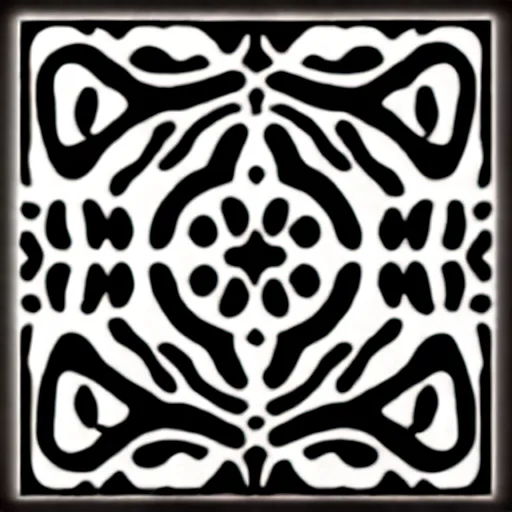 Prompt: intricate immaculate black and white stencil vector svg laser decorative pattern