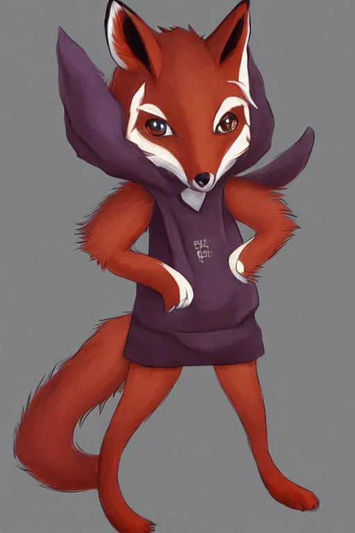 Image similar to a fox fursona, trending on artstation, by kawacy, furry art, digital art