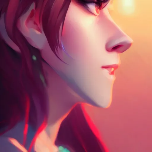 Prompt: portrait of a beautiful alt girl, art by lois van baarle and ross tran and sam yang and ilya kuvshinov and guweiz, digital art, high detail, sharp focus, unreal engine 5, trending on artstation, deviantart, pinterest, 4 k uhd image