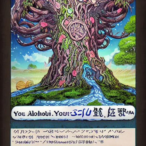 Prompt: Yggdrasil by Choho Aoshima