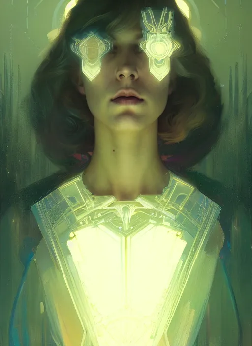 Prompt: symmetry!! portrait of a beautiful princess, sci - fi, glowing lights!! intricate, elegant, highly detailed, digital painting, artstation, concept art, smooth, sharp focus, illustration, ethereal, ominous, misty, by ruan jia and jeremy mann and alphonse mucha, 8 k