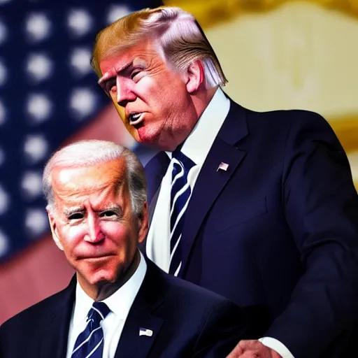 Image similar to the lovechild of joe biden and donald trump