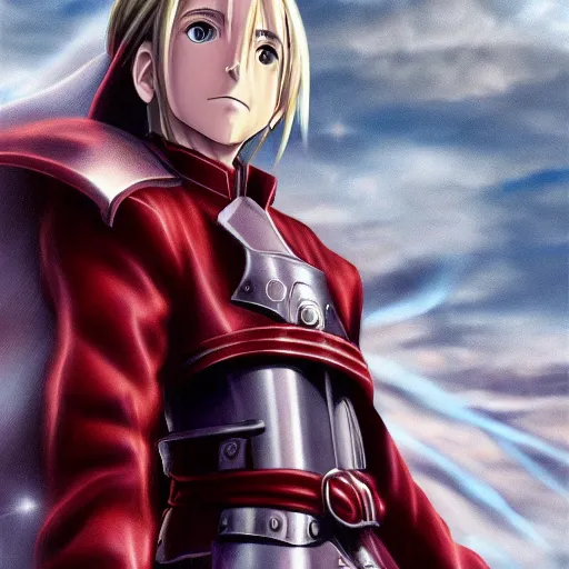 Image similar to Photorealistic Edward Elric as a goddess, Hyperdetailed, 108 megapixels, awe inspiring