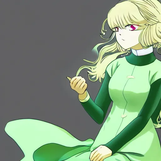 Prompt: tatsumaki girl, anime, HD,