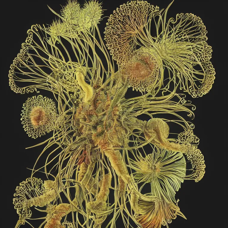 Image similar to complex plant seed, ernst haeckel, exquisite lighting, clear focus, very coherent, very detailed