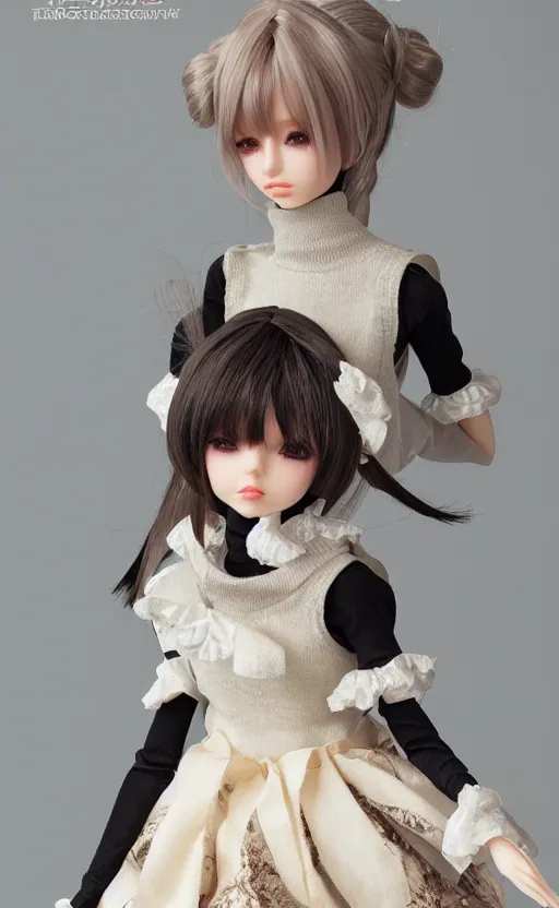 Image similar to dollfie in Sleeveless turtleneck baroque dress