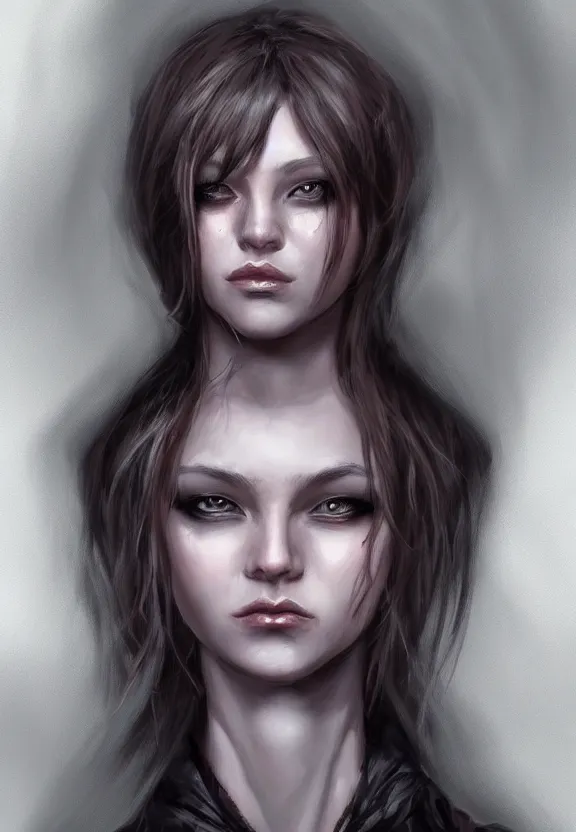 Image similar to high dark fantasy female character portrait realistic concept art by