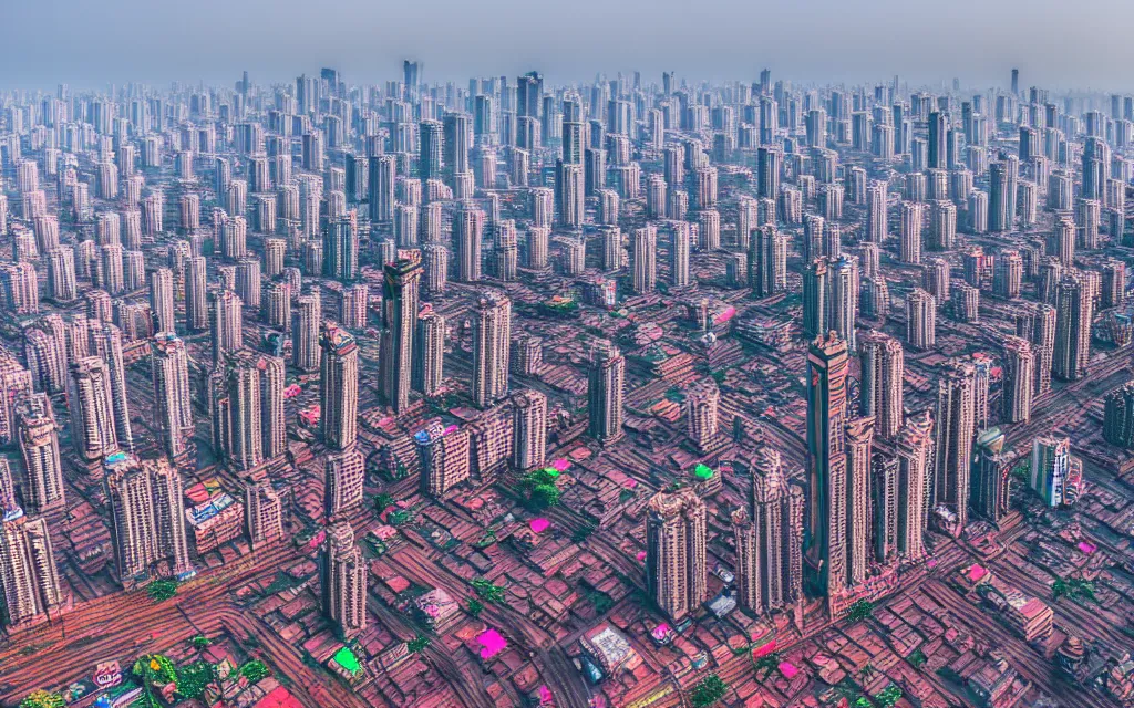 Image similar to photograph of mumbai taken in the year 2 0 7 0, city streets, highly detailed, 4 k, 8 k