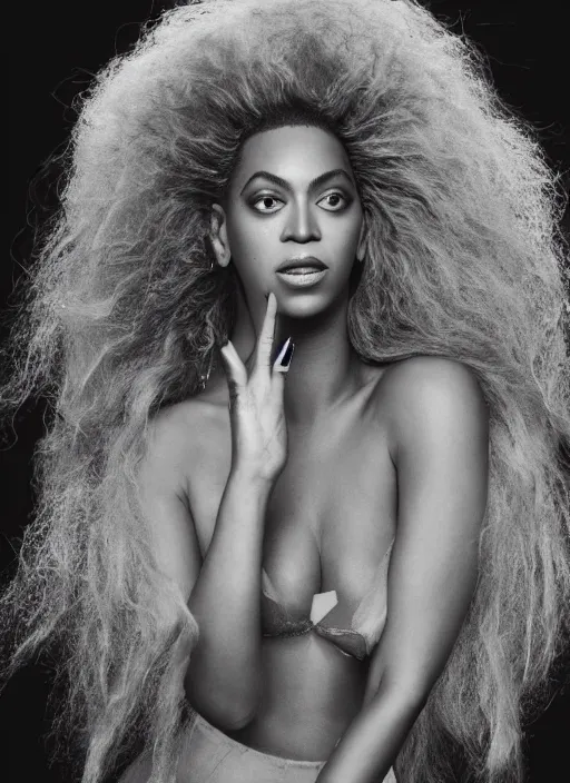 Image similar to photo of beyonce styled by nick knight posing, showstudio, face close up, vogue magazine, 2 0 2 0, canon, highly realistic. high resolution. highly detailed. dramatic. 8 k. 4 k.