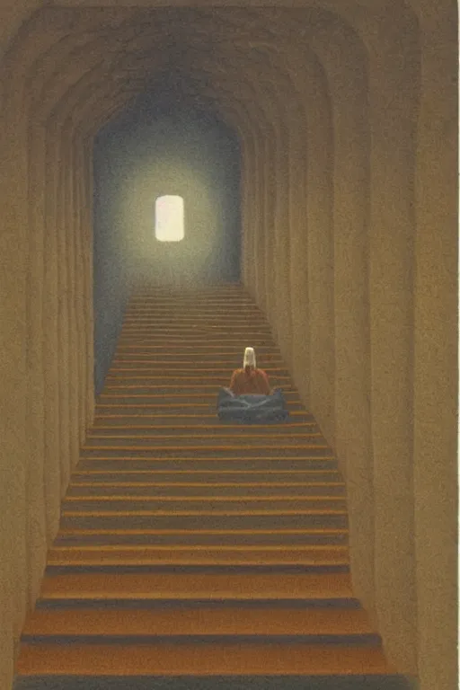 Image similar to Artwork by Quint Buchholz of the cinematic view of the Hall of Iron Agony, Infernal, Writings.