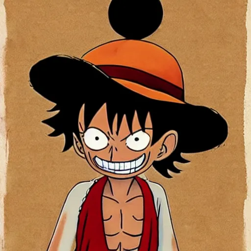 Prompt: monkey d luffy by neil gaiman