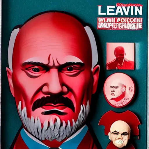 Image similar to vladimir putin cosplay lenin, stop motion vinyl action figure, plastic, toy, butcher billy style