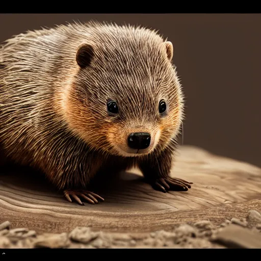 Prompt: hyperrealistic dslr film still of justin bieber disguised as anthropomorphous woodchuck, stunning 8 k octane comprehensive 3 d render, inspired by istvan sandorfi & greg rutkowski & unreal engine, perfect symmetry, dim volumetric cinematic lighting, extremely hyper - detailed, incredibly real lifelike attributes & flesh texture, intricate, masterpiece, artstation