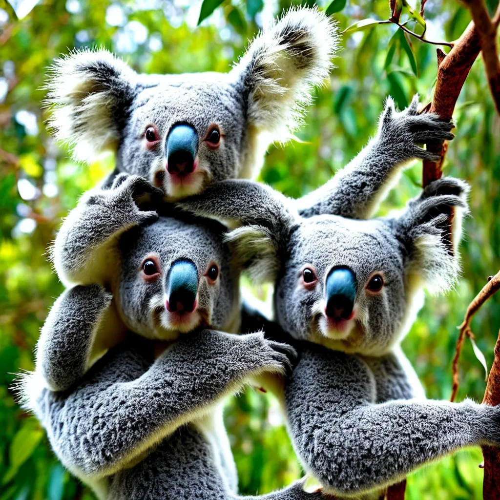 Image similar to koala bear waving hello