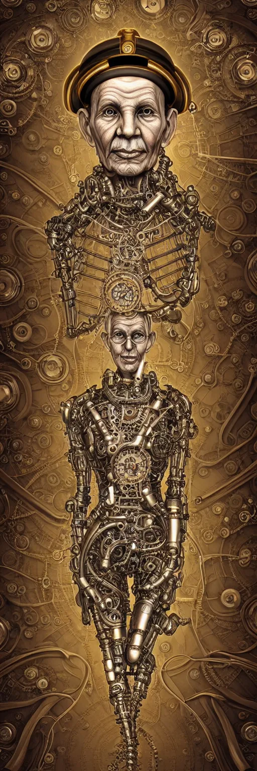 Prompt: seamless pattern of steampunk cybernetic biomechanical gandhi, symmetrical, front facing, 3 d model, very coherent symmetrical artwork, unreal engine realistic render, 8 k, micro detail, gold and steel intricate, elegant, highly detailed, digital painting, artstation, smooth, sharp focus, illustration, artgerm, tomasz alen kopera, wlop