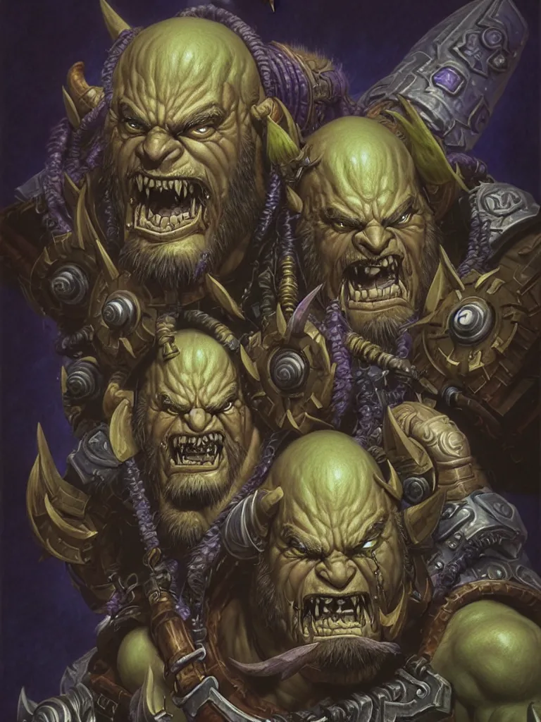 Prompt: prompt: Warcraft character passport photo by Katsuhiro Otomo, World of Warcraft character portrait drawn by Katsuhiro Otomo, photorealistic style, intricate detailed oil painting, detailed illustration, hyper real oil painting