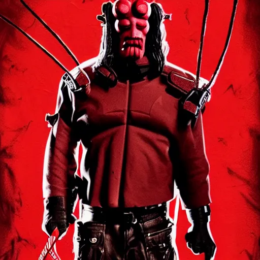 Image similar to twizzlers!!!! hellboy, movie poster, high detail