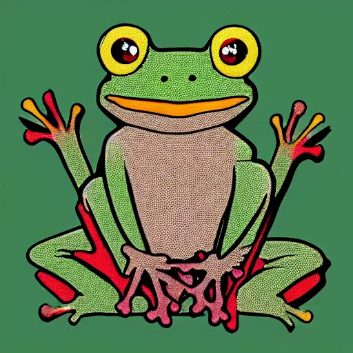 Image similar to frog bitcon