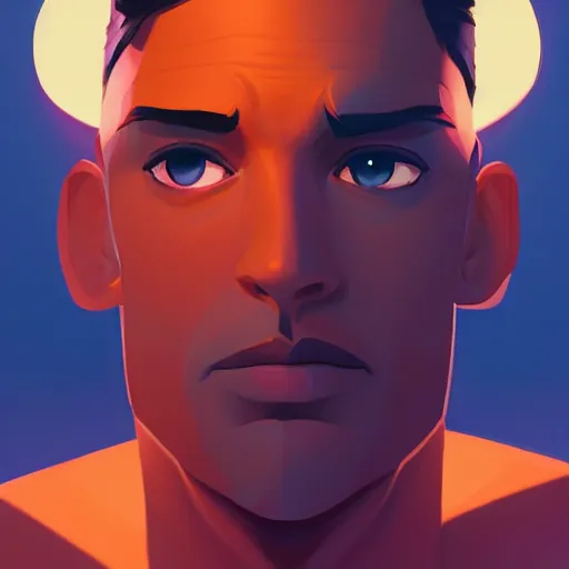 Image similar to face icon stylized minimalist casablanca, loftis, cory behance hd by jesper ejsing, by rhads, makoto shinkai and lois van baarle, ilya kuvshinov, rossdraws global illumination