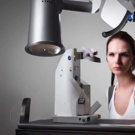 Prompt: female alien on surgery table, 8k, professional photography