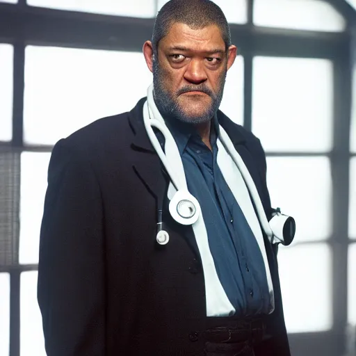 Prompt: laurence fishburne as a doctor