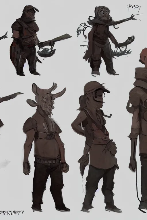 Image similar to character concept art by ian pesty, dramatic lighting
