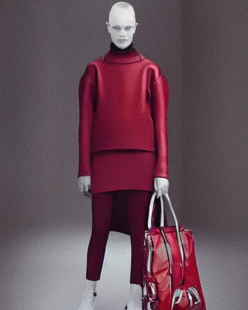 Image similar to leaked screenshot of Balenciaga campaign for the year 2032