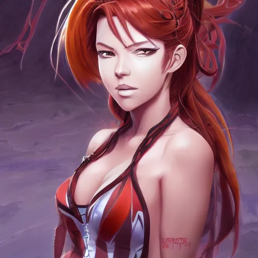 Image similar to portrait of sarah kerrigan, anime fantasy illustration by tomoyuki yamasaki, kyoto studio, madhouse, ufotable, trending on artstation