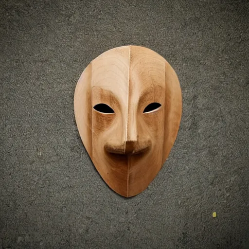 Image similar to wooden plague mask