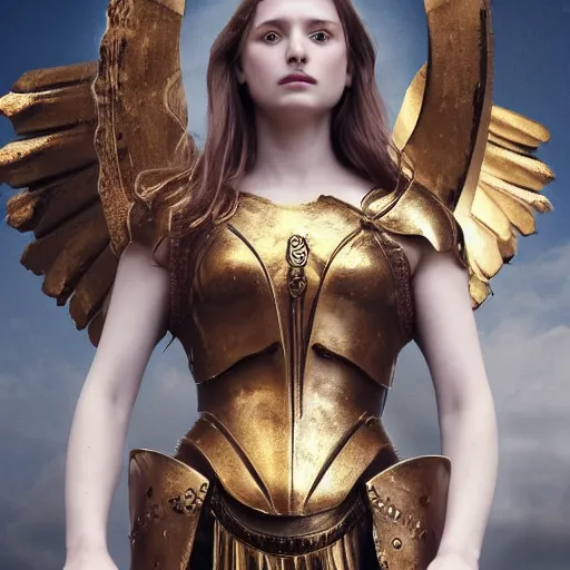 Prompt: Absolutely gorgeous greek goddess of fashion and fire, she is smithing the most metal armour for the olympian gods, cinematic lighting, high quality 8k hd, oil on canvas, hyperralistic art