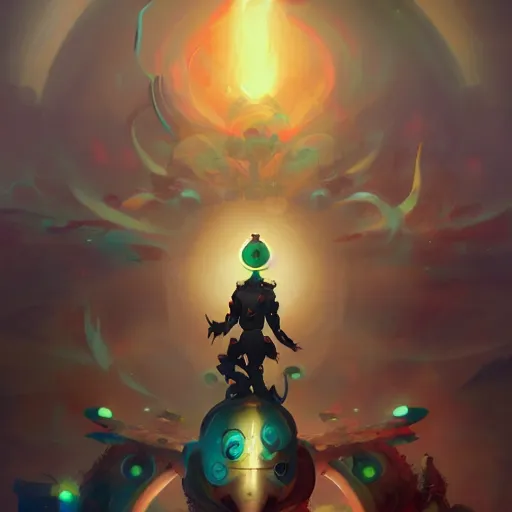 Prompt: zenyatta by pete mohrbacher and guweiz and josan gonzalez, graphic novel, artstation, deviantart, pinterest, 4 k uhd image