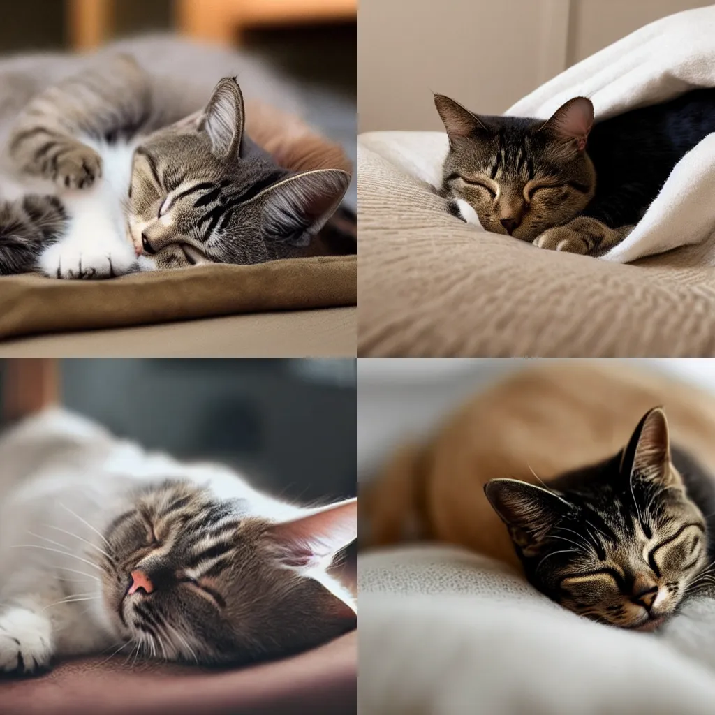 A Picture Of A Cat Sleeping Cozy Stable Diffusion OpenArt