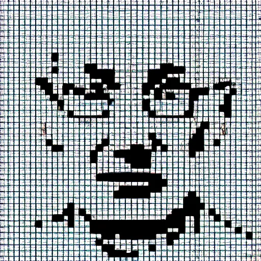 Prompt: mahatma gandhi as pixel art in a computer game