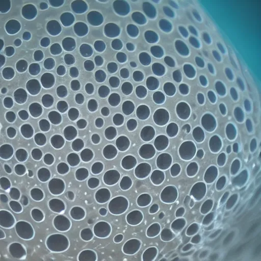 Prompt: a photo of underwater bubbles. Trypophobia. Detailed. High definition. 8k. Photorealism. 35 mm lens. Iso 150. Diaphragm 1.4. trending in pinterest