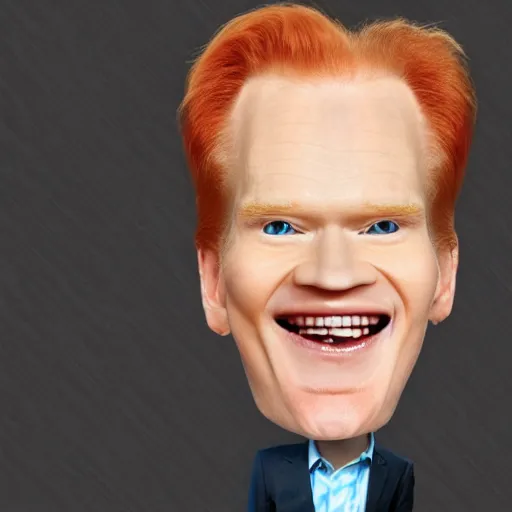 Image similar to carrot with connan o brien face caricature