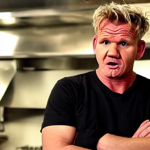 Image similar to gordon ramsay yelling at kfc employees on kitchen nightmares.