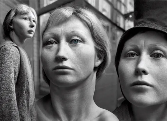 Image similar to a detailed photograph of city people by cindy sherman, photoreal, 4 k