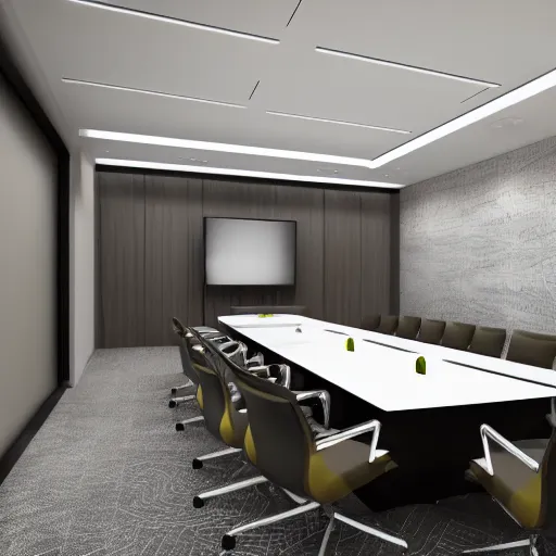 Image similar to corporate conference room interior concept by martyn lawrence bullard design high quality ultra realistic 8 k