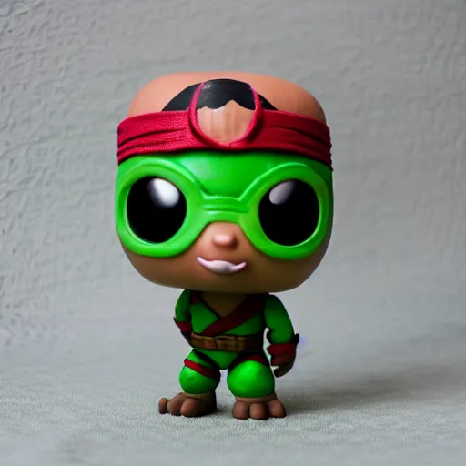Image similar to teenage mutant ninja turtle as a cute funko pop