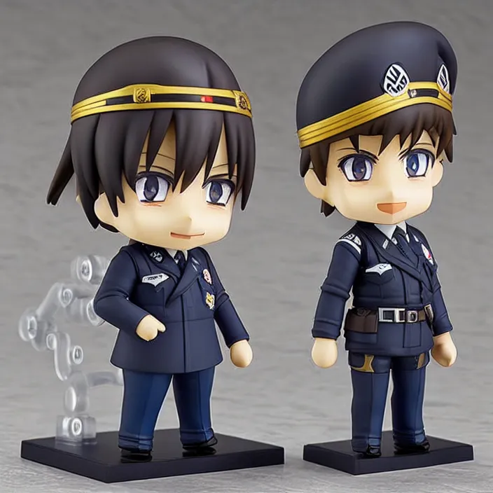 Prompt: Adolf Hitler, An anime nendoroid of Adolf Hitler, figurine, detailed product photo