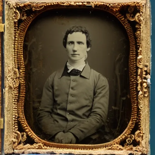 Image similar to freakshow portrait daguerreotype