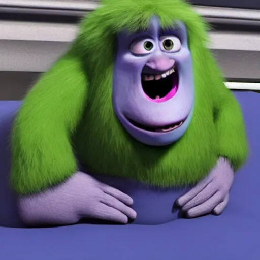 Image similar to boris johnson in monsters inc