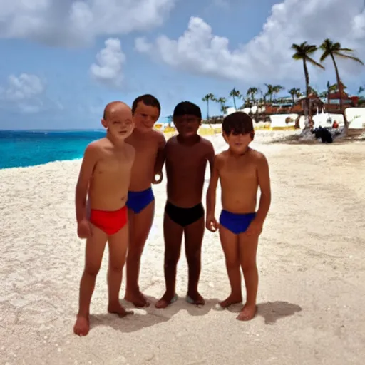 Image similar to nigel and lino as midgets in aruba