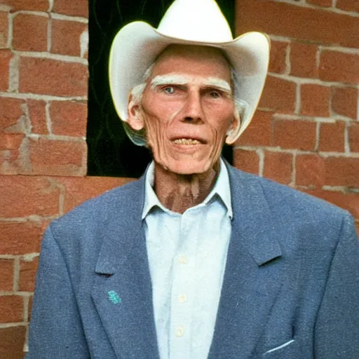 Prompt: A photograph portrait of old Jerma985 in his eighties who looks like Jerma985 wearing a blazer in the 1990s, Jerma985, looks like Jerma985, taken in the early 1990s, taken on a 1990s Camera, realistic, hyperrealistic, very realistic, highly detailed, very detailed, extremely detailed, detailed, digital art, trending on artstation, headshot and bodyshot