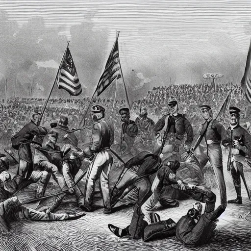 Prompt: American civil war