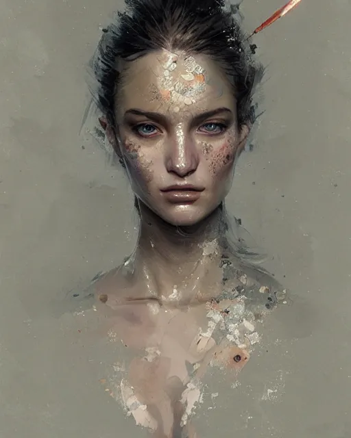 Image similar to beauty girl, hyper detailed, insane details, intricate, elite, elegant, luxury, by ismail inceoglu dragan bibin hans thoma greg rutkowski alexandros pyromallis rene maritte illustrated, perfect face, fine details, realistic shaded, fine - face, pretty face