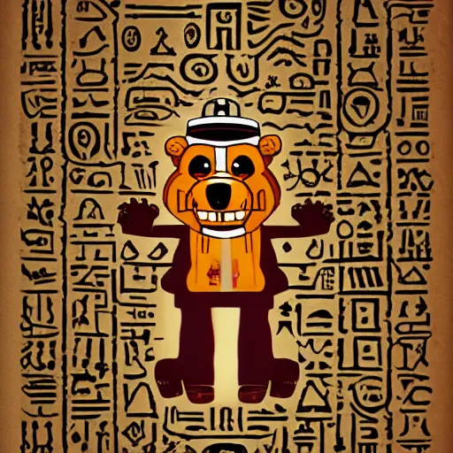 Image similar to Freddy Fazbear Hieroglyphs