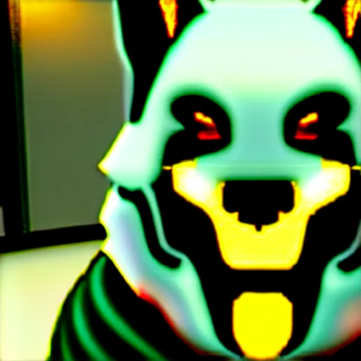 Image similar to screenshot from the pc game payday 2 ( max settings ) demonstrating the fursuit unlock