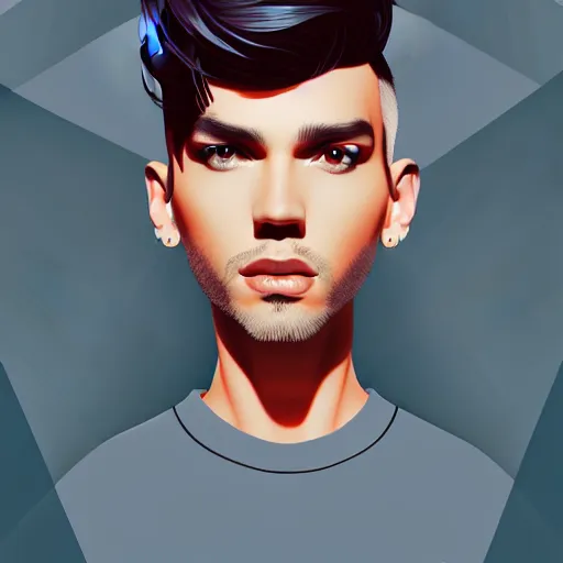 Prompt: 2 d character design, male pop artist, vector art, digital art, portrait, 4 k, 8 k, sharp focus, smooth, illustration, concept art, music artist