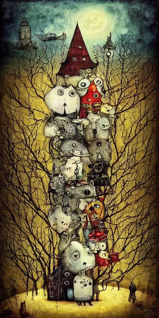 Image similar to a painting by alexander jansson